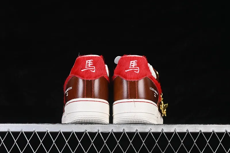 All categories Nk Air Force 1 Air Force series Nk Air Force 1 Low Air Force low-top Nike Air Force 1'07 Low Year of the Horse limited edition Retro brown coffee red Air Force 1 low-top casual sneakers FV3694-103